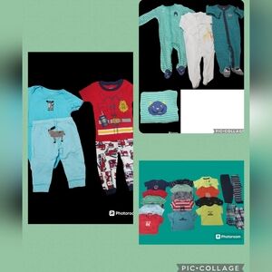 Baby Boys 9 month onesies, shorts, pjs, pants Carters
